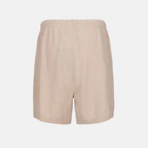 knitted shorts - Inganni beige
