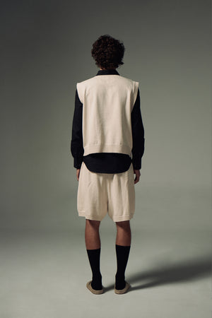 knitted shorts - Inganni beige