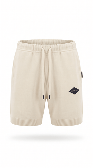 knitted shorts - Inganni beige - BLVCK ART